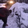 Digging out the car