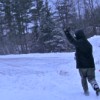Reed signaling the snowblower